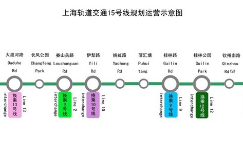 上海地铁15号线最新线路图，城市交通枢纽新动脉亮相