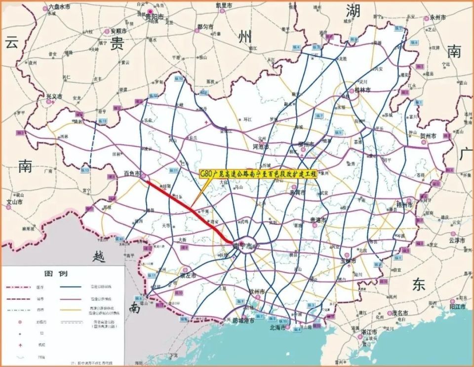 广西高速公路最新地图概览